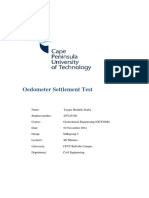 Oedometer Settlement Test