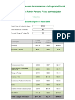 Calculadora ISR salarios 2019