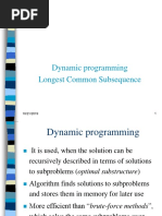 Dynamic Programming Longest Common Subsequence