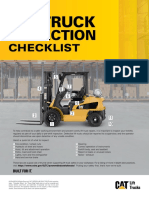 Cat Lift Trucks Daily Inspection Checklist