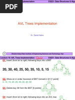 AVL Trees Implementation: Dr. Zahid Halim