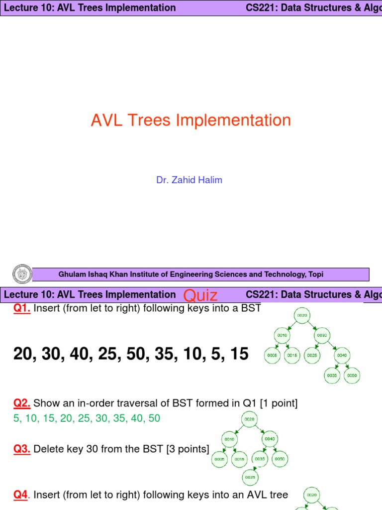 AVL Trees Implementation in CS221 | PDF | Data | Data Management