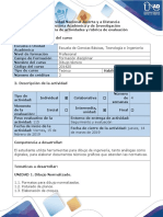 Dibujo Técnico - Guia de Actividades y Rubrica de Evaluacion - Ciclo de La Tarea 1 - Dibujo Normalizado