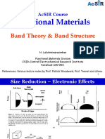Functional Materials: Band Theory & Band Structure