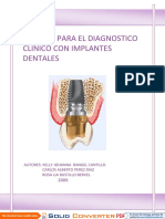 Manual para diagnostico clínico implantes dentales