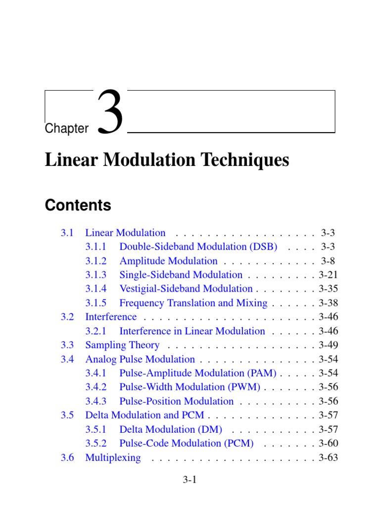 Linear Modulation Techniques | PDF | Detector (Radio) | Modulation