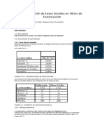 Actualización de Leyes Sociales en Obras de Construcción