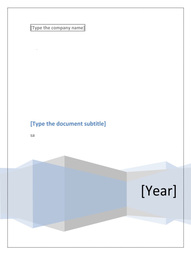 (Year) : (Type The Document Subtitle) | PDF | Social Science
