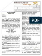 Anotação e Exercicios Estrutura Das Palavras