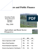 May 4 Agriculture and Public Finance