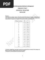 MBA-EX 8102-Quantative Methods For Management Assignment-7, Class-7 Submitted by - Navneet Singh Roll No. S037