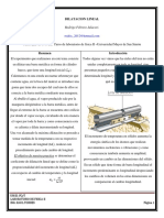 Dilatación lineal: determinación experimental del coeficiente de dilatación de una barra metálica