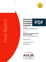 AHURI Final Report No192 Housing Affordability, Housing Stress and Household Wellbeing in Australia