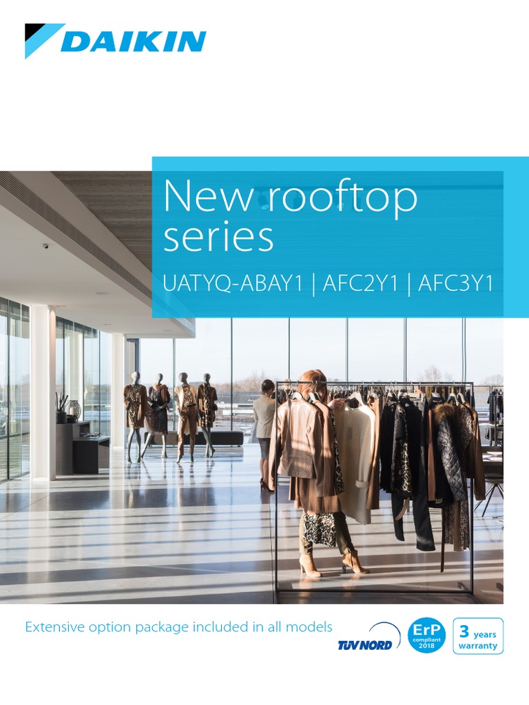 Rooftop Daikin | PDF | Hvac | Air Conditioning