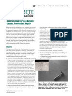 Concrete Slab Surface Defects