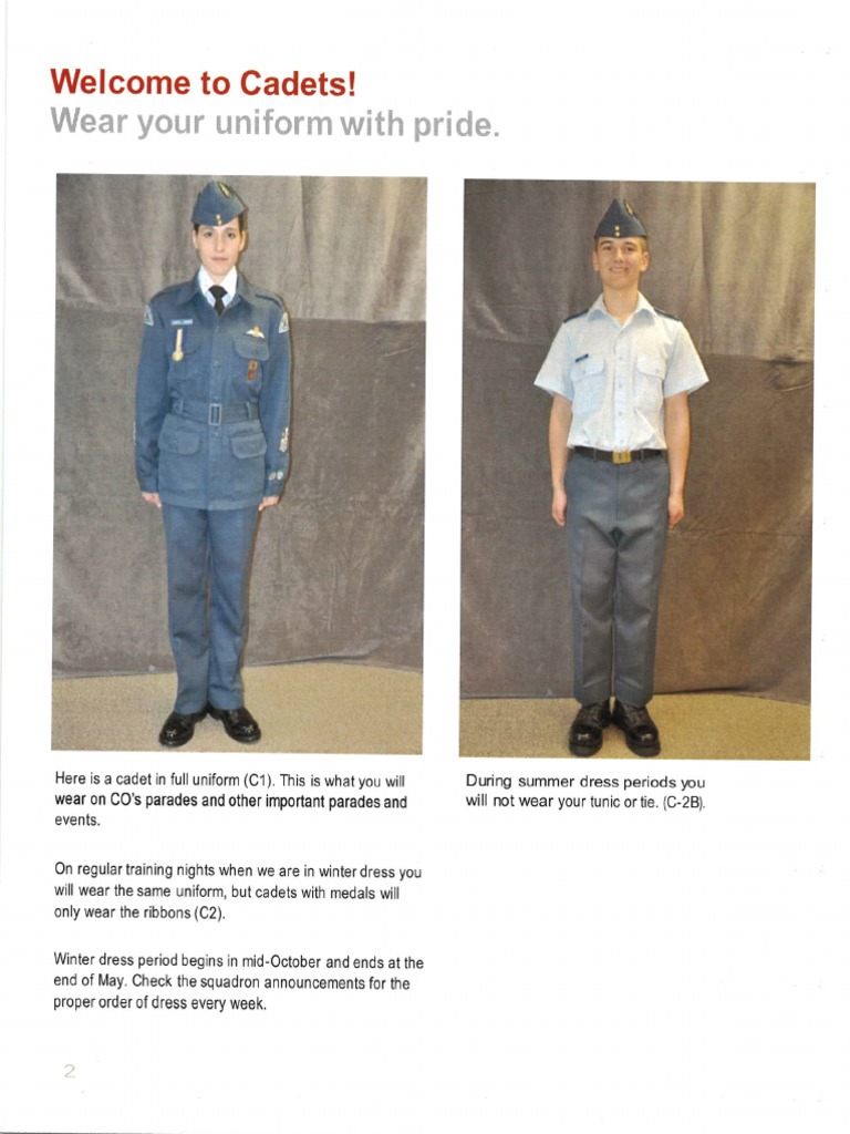 Royal Canadian Air Cadet Uniform Guide
