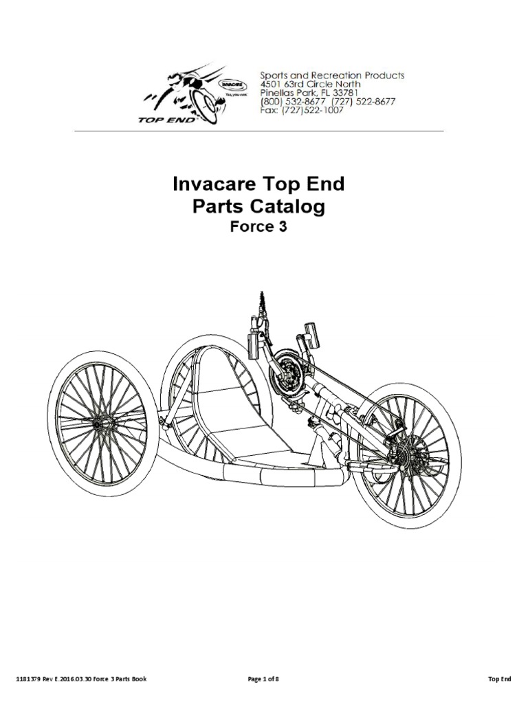 Force 3 Handcycle Parts Catalog | PDF | Transportation Engineering ...