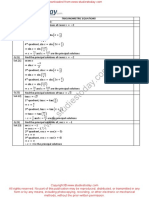 CBSE Class 11 Mathematics Worksheet - Trigonometric Functions PDF