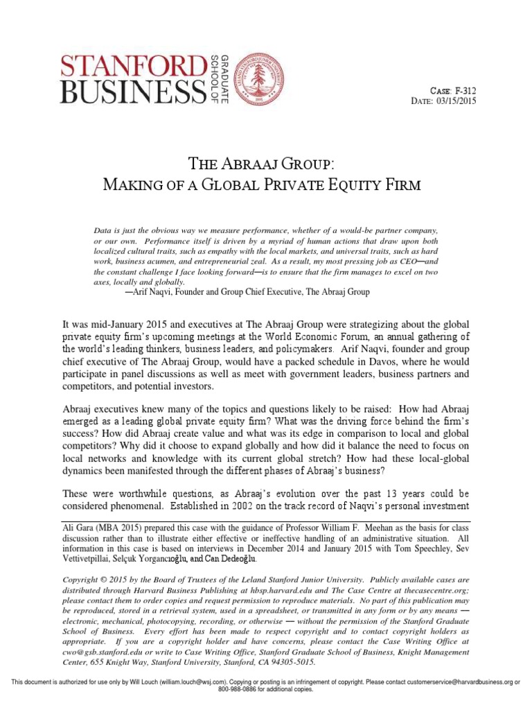 Stanford case study.PDF Private Equity Entrepreneurship