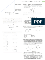 Introdução À Química Orgânica - Exercícios - Bloco 1 PDF