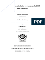 Synthesis and Characterization of Organometallic Schiff Base Compounds