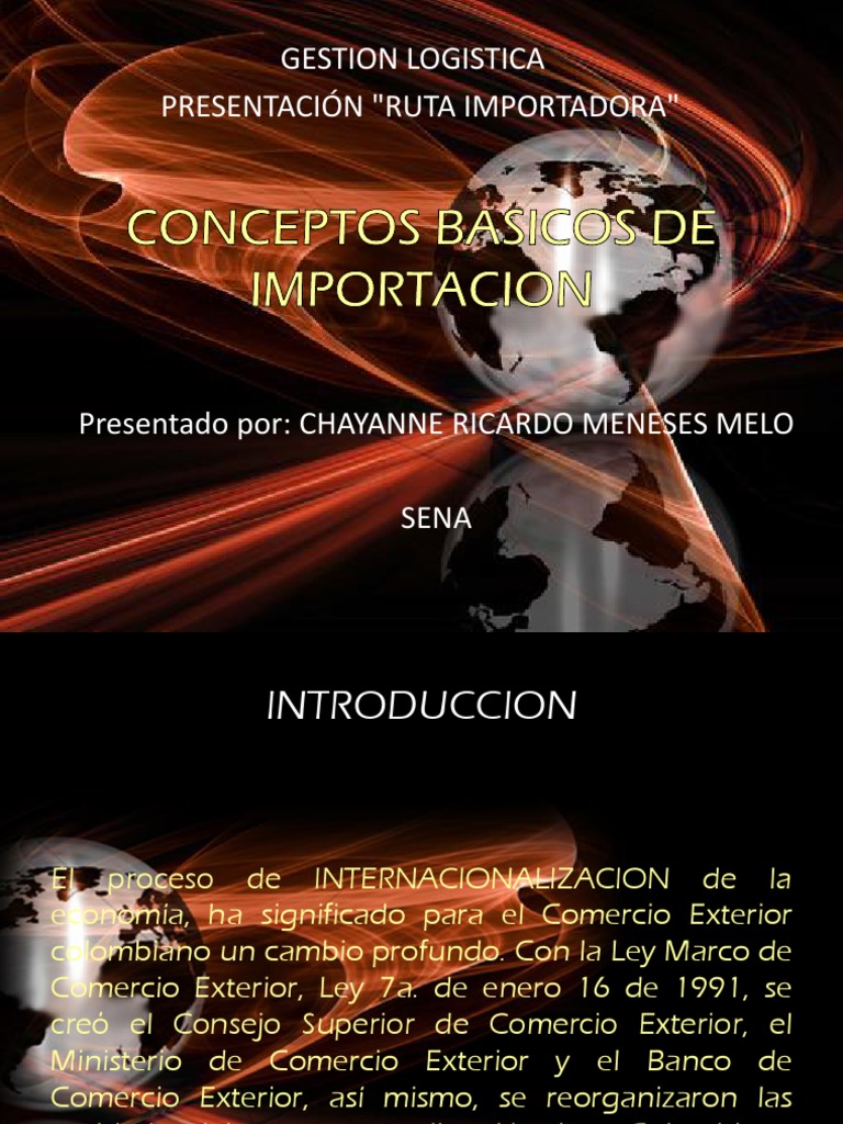 Conceptos Clave de Importación en Colombia | PDF | aduana | El comercio ...