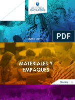 Clase 3 Materiales y Empaques