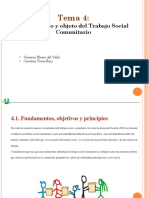 Fundamentos y Objeto Del Trabajo Social Comunitario