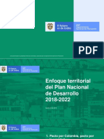 Enfoque Territorial - Plan Nal Desarrollo 2018 2022