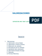 Valorizaciones MSC Ing Luis Diaz H