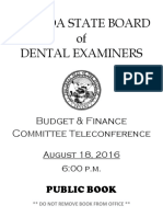 2016 Nevada Dental Board of Examiners Audit