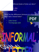 How Many Different Kinds of Letter Are There?: - Informal Letter - Formal Letter