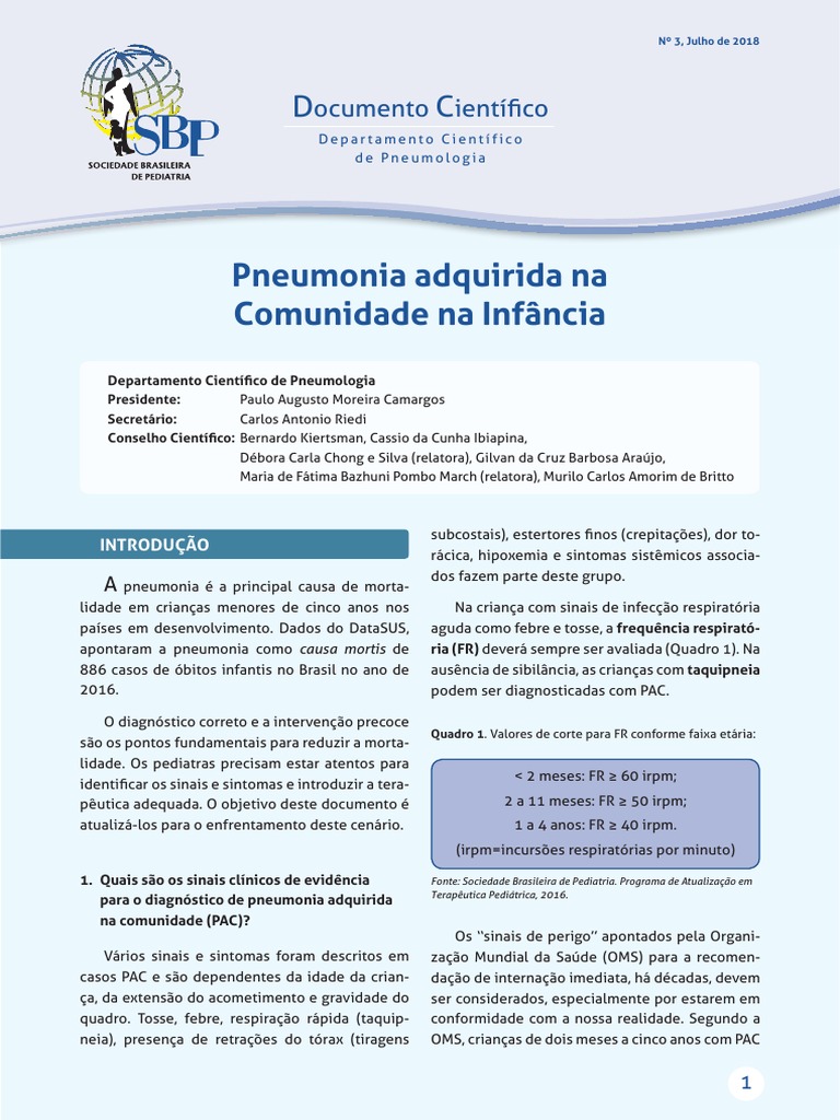 20981c-DC - Pneumonia Adquirida Na Comunidade | PDF | Pneumonia | Asma