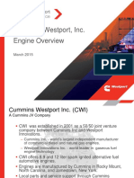 Cummins Westport, Inc. Engine Overview: March 2015