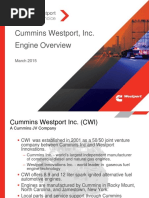 Cummins Westport, Inc. Engine Overview: March 2015