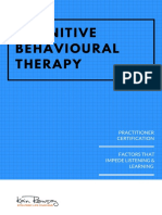 Cognitive Behavioural Therapy: Practitioner Certification Factors That Impede Listening & Learning