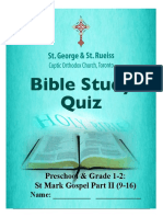 Bible Quiz Mark Part 2 For SK To Grade 2