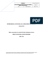 Modelo Informe Mensual Ocupacional UME OCT 2013