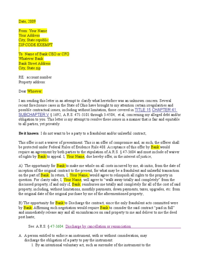 Mortgage Discharge Letter PDF | PDF | Foreclosure | Misrepresentation