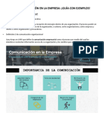 La Comunicación en La Empresa