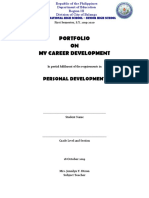 Mycareer Development Portfolio Template and Scoring