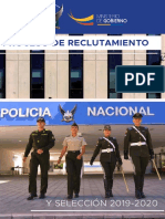 Proceso de reclutamiento y selección Policía Nacional Ecuador 2019-2020