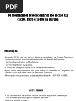 Apresentação25 Aula sobre Movimentos sociais do seculo XIX.