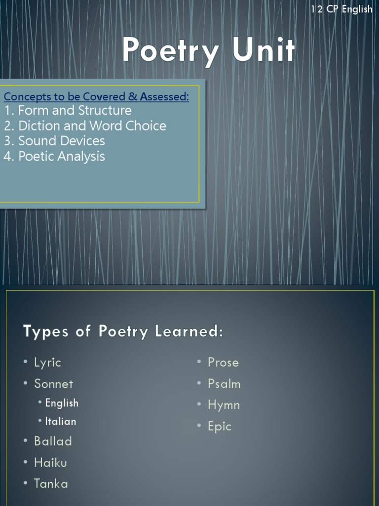 Understanding Poetry: Form vs. Structure | PDF | Sonnets | Poetry