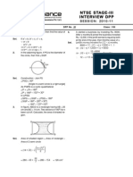 NTSE Interview Question SAT