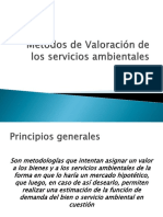 Metodos de Valoracion de Los Servicios Ambientales