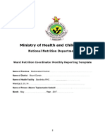 Ministry of Health and Child Care: National Nutrition Department
