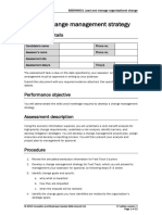 Develop Change Management Strategy: Submission Details