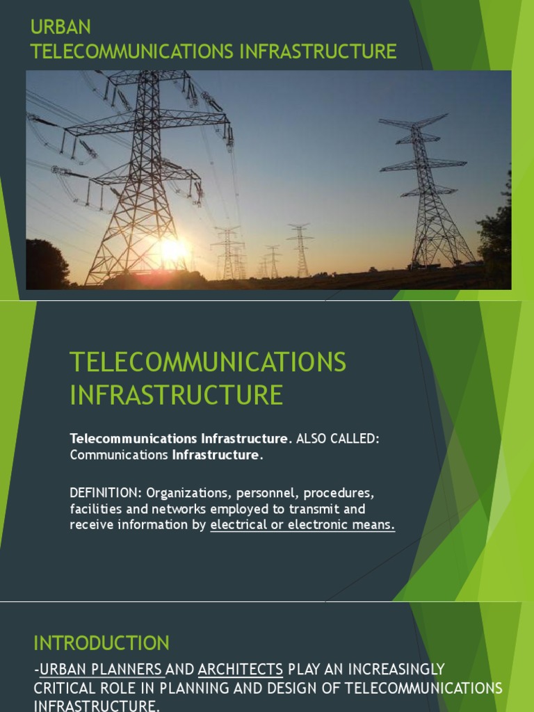 Urban Telecommunications Infrastructure | PDF | Telecommunication ...