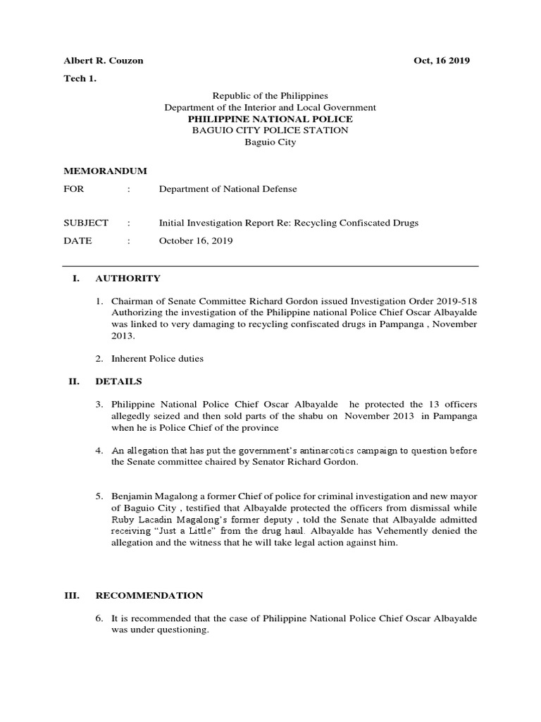 Investigation Progress Report | PDF | Government Institutions | Government